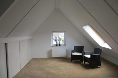 zolder spuitwerk woning