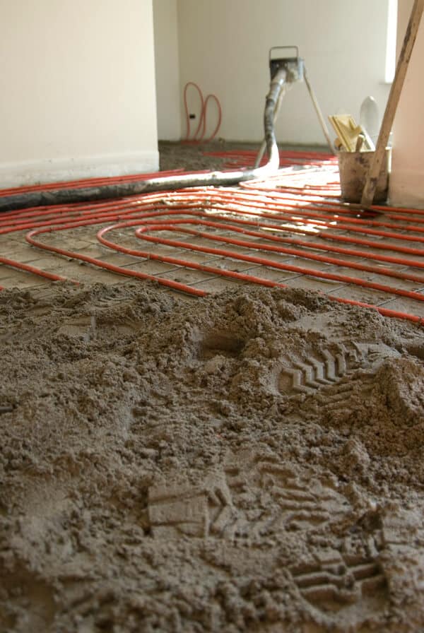 Zand cement dekvloeren